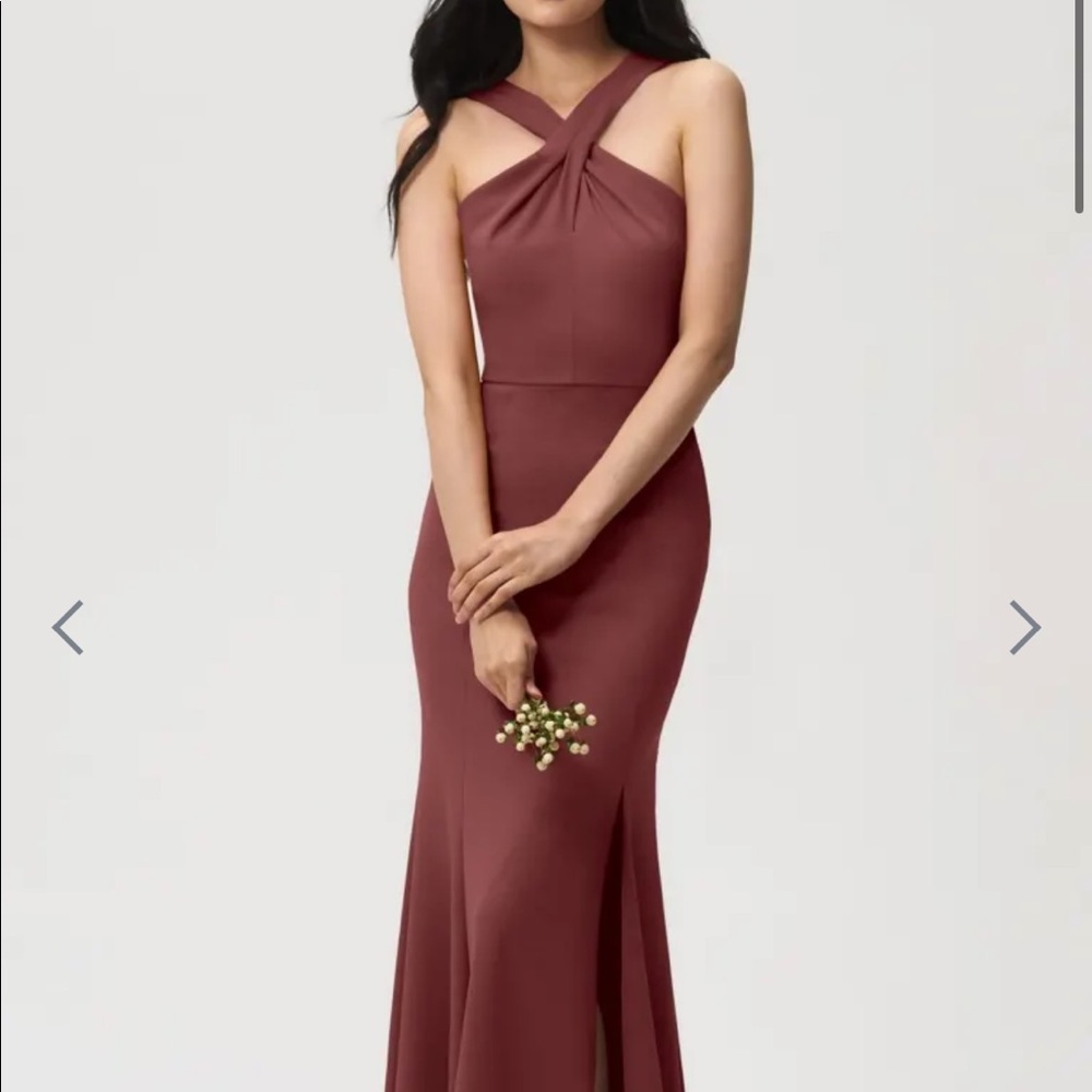 Jenny Yoo Cinnamon Rose Pink Gown Dress, Size 2